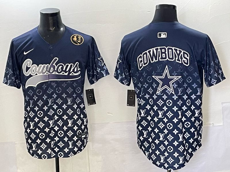 Men 2025 Dallas Cowboys Blank Drak Blue Nike Limited NFL Jersey 07->dallas cowboys->NFL Jersey